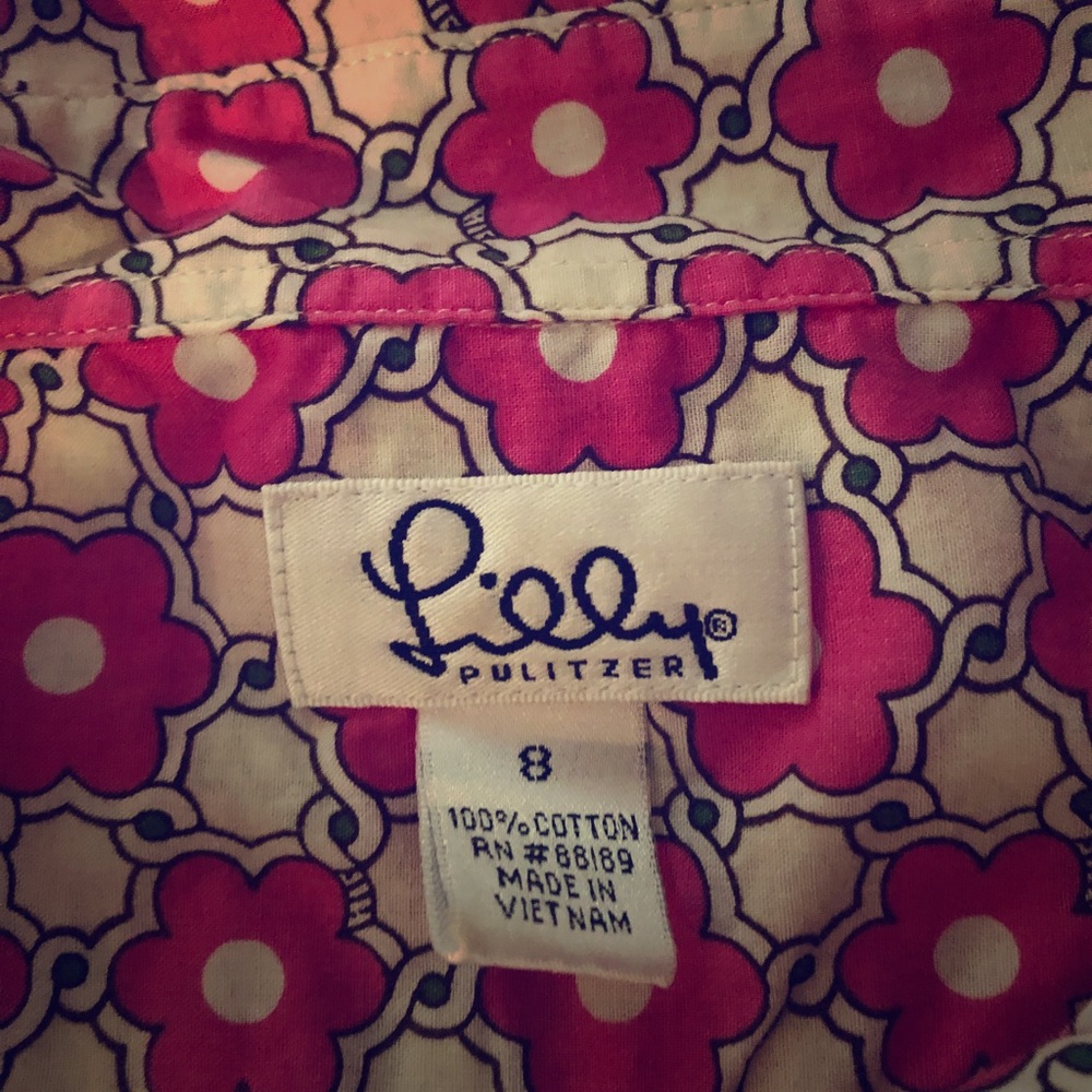 Lilly pink flowered blouse